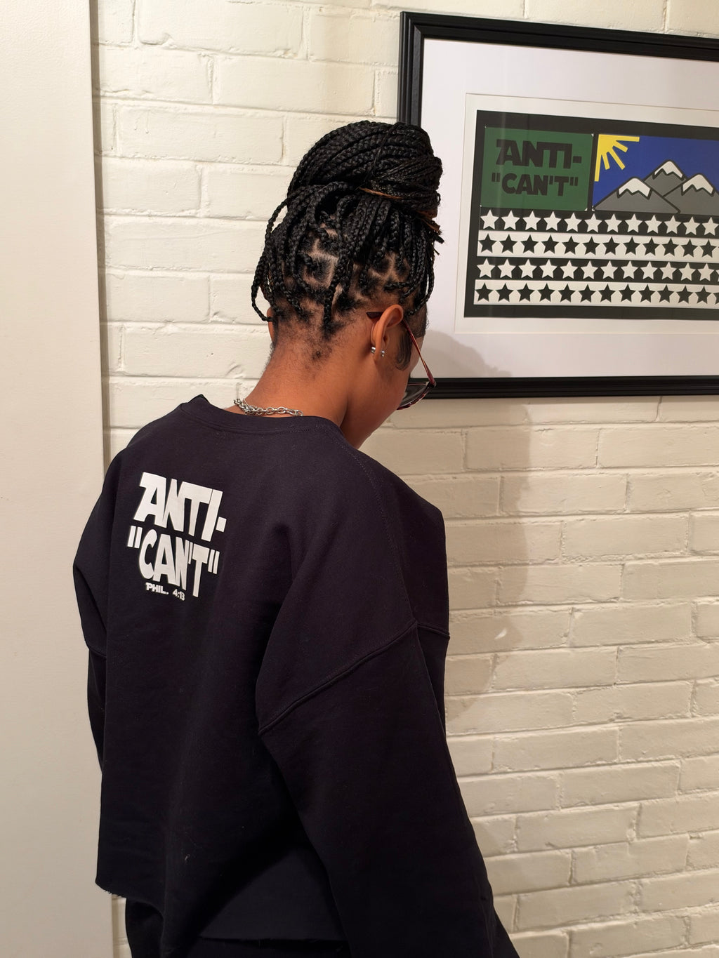 The Nutty Professor Anti-“Can’t” Cropped Graphic Crew